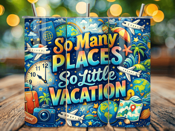 Download So Many Places Travel Summer Tumbler PNG - Summer tumbler Collection