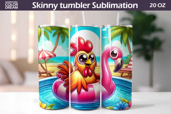 Download Funny Chicken Summer Tumbler - Summer tumbler Collection