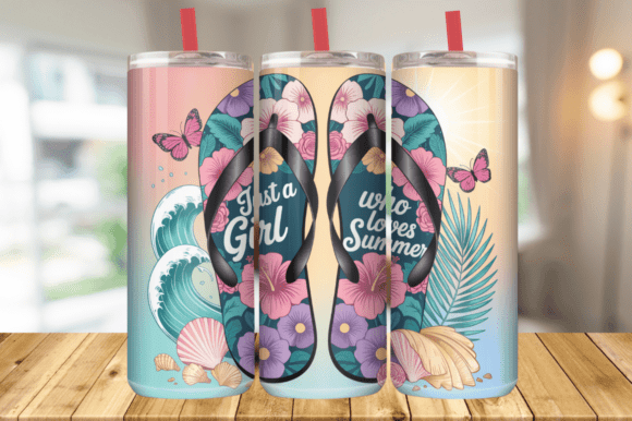 Download Just a Girl Who Loves Summer Tumbler PNG - Summer tumbler Collection