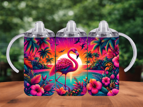Download Tropical Flamingo Summer Tumbler Wrap - Summer tumbler Collection